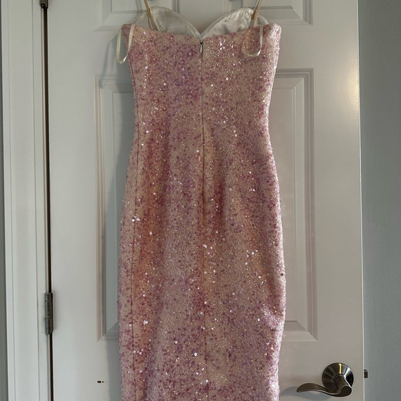 Viero Bridal Sparkly light pink dress size 2 - Picture 2 of 7